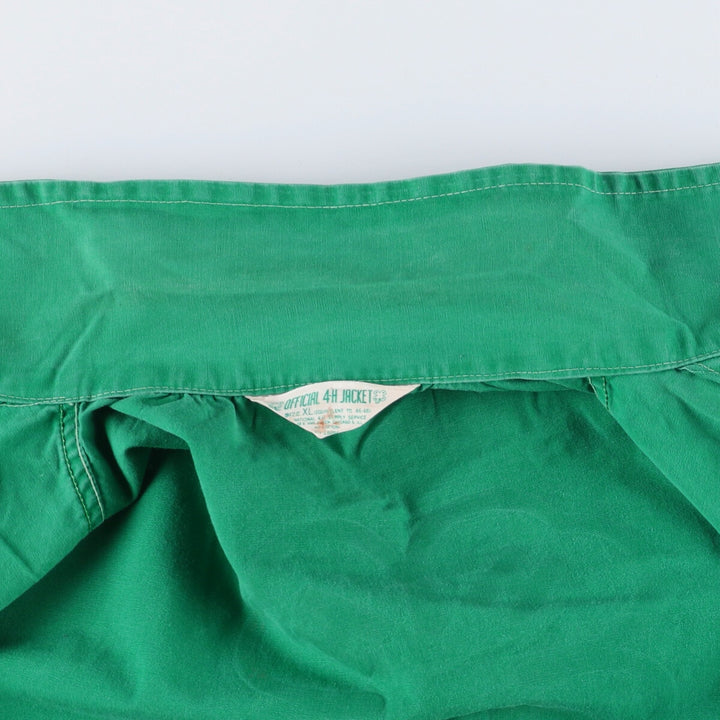 60s~70'S 4-H CLUB back print cotton jacket men's XL equivalent vintage /eaa523958