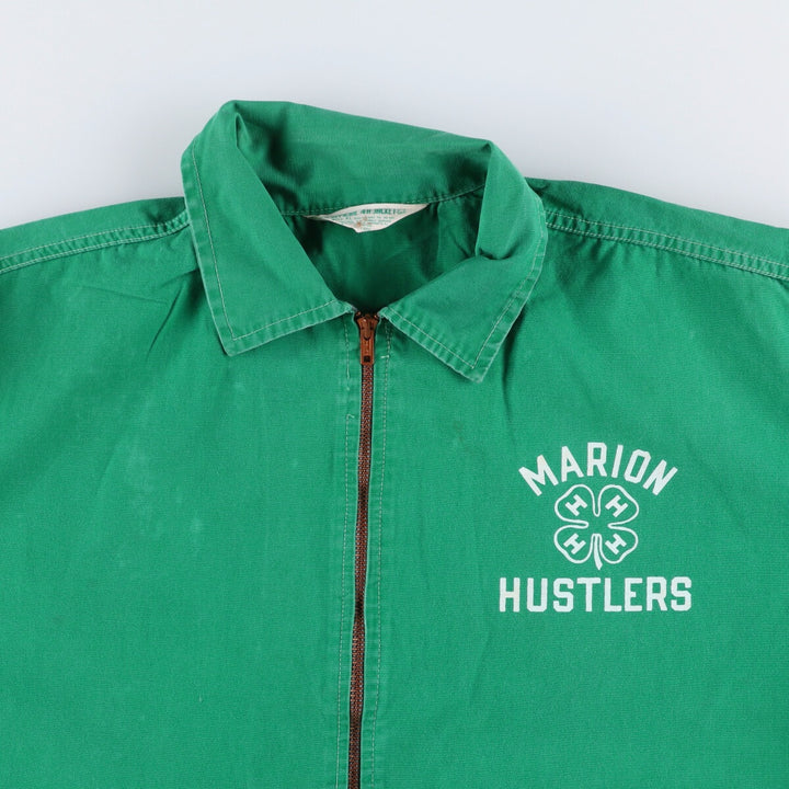 60s~70'S 4-H CLUB back print cotton jacket men's XL equivalent vintage /eaa523958