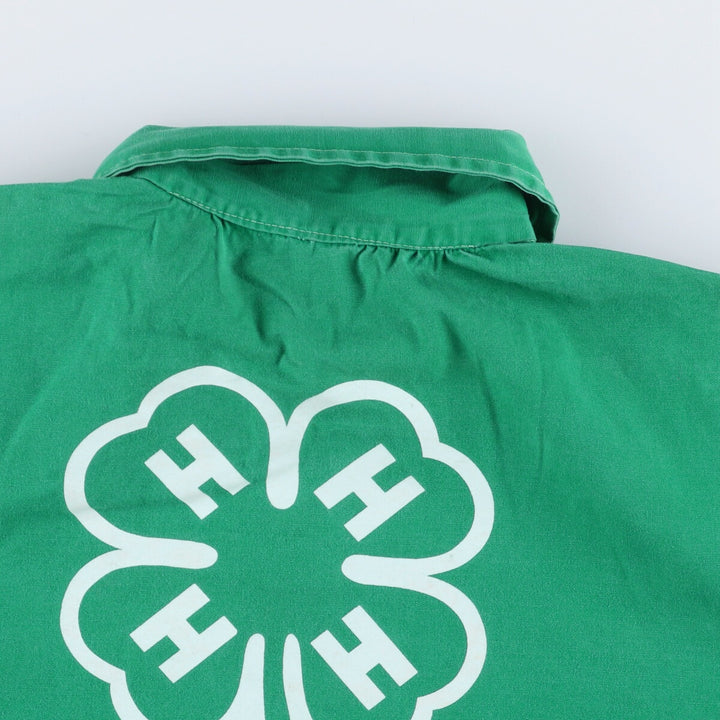 60s~70'S 4-H CLUB back print cotton jacket men's XL equivalent vintage /eaa523958