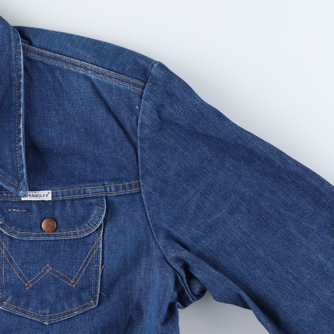 Vintage 80'S Wrangler denim jacket, made in USA, size S, men's /eaa523965