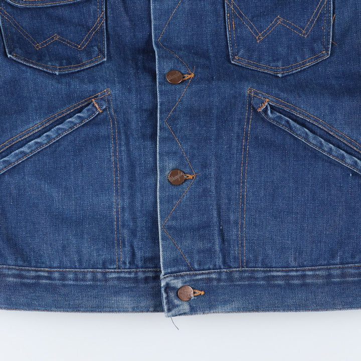 Vintage 80'S Wrangler denim jacket, made in USA, size S, men's /eaa523965