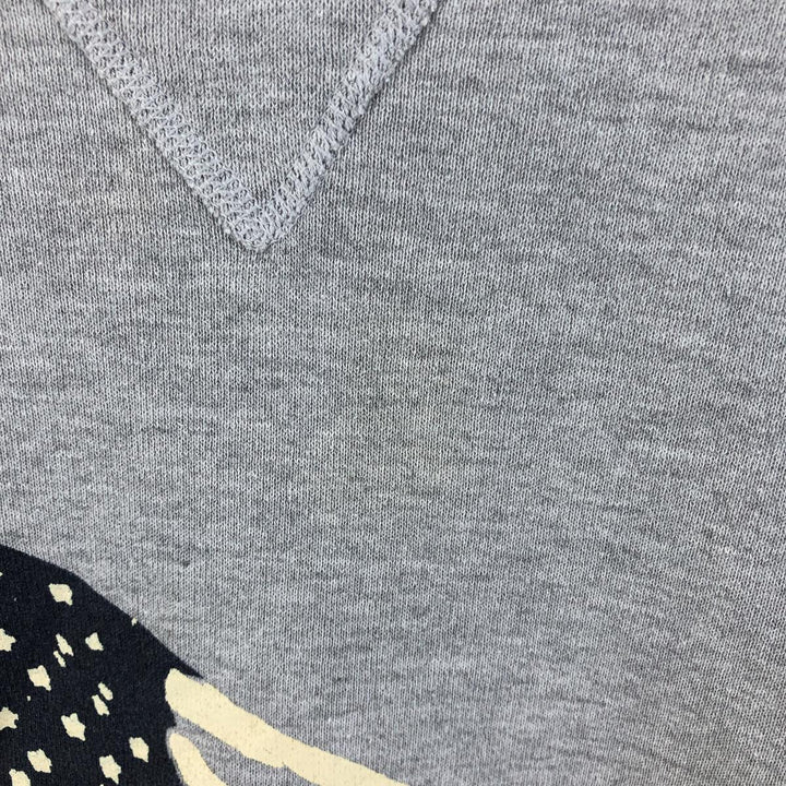 90'S Russell Stars and Stripes Print Sweatshirt, Men's, Size L, Vintage cotton gray type Vintage Second Hand