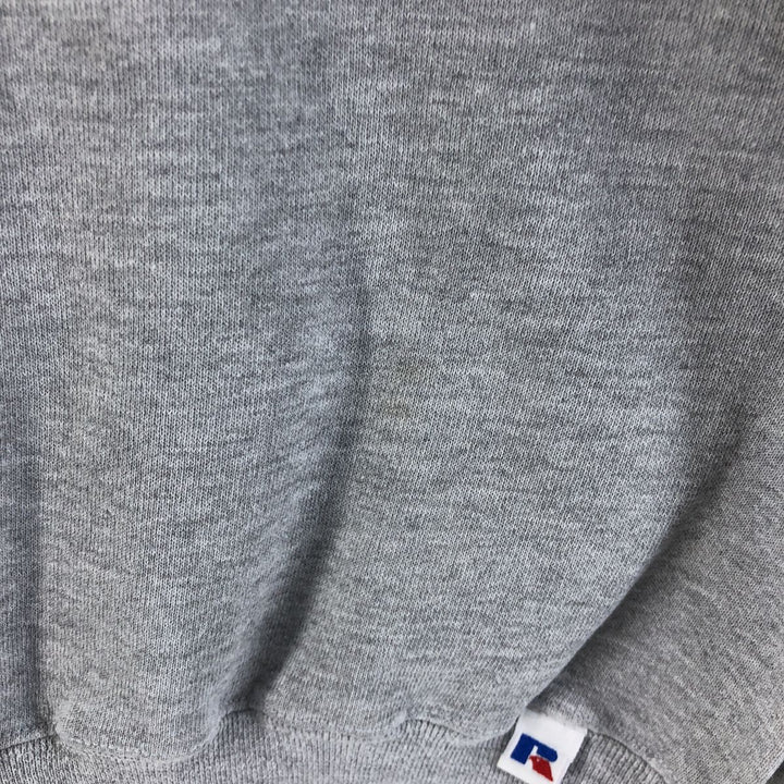 90'S Russell Stars and Stripes Print Sweatshirt, Men's, Size L, Vintage cotton gray type Vintage Second Hand
