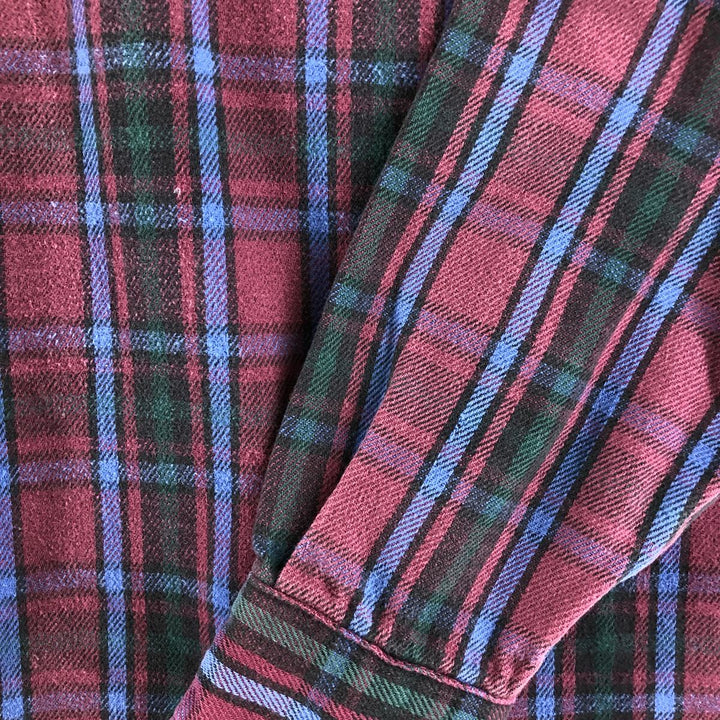 90'S Five Brother Long Sleeve Flannel Check Shirt Men's XL Vintage /eaa524027