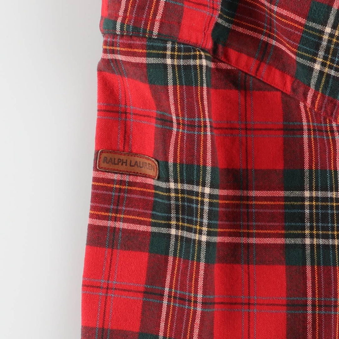 Ralph Lauren Polo Sport Check Pattern Long Sleeve Cotton Check Shirt Box Shirt Women's M Size / eaa524041