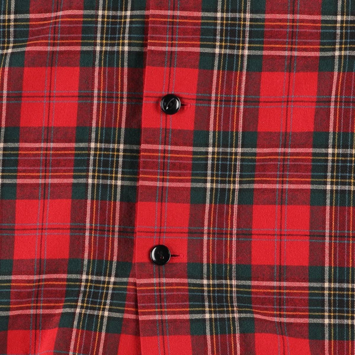 Ralph Lauren Polo Sport Check Pattern Long Sleeve Cotton Check Shirt Box Shirt Women's M Size / eaa524041