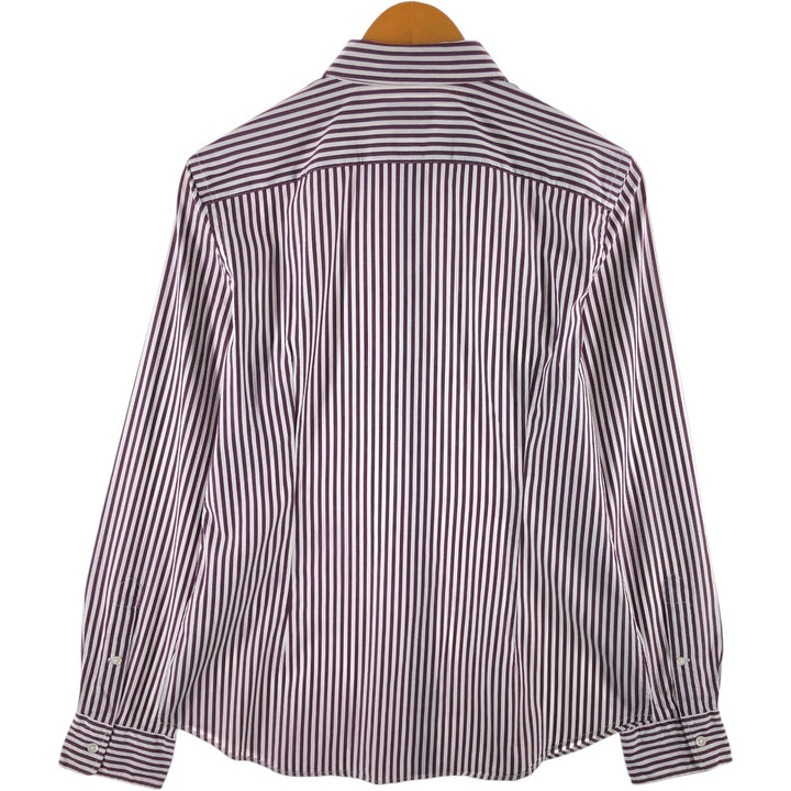 Ralph Lauren POLO RALPH LAUREN SLIM STRTCH long sleeve cotton striped shirt women's size M /eaa524042