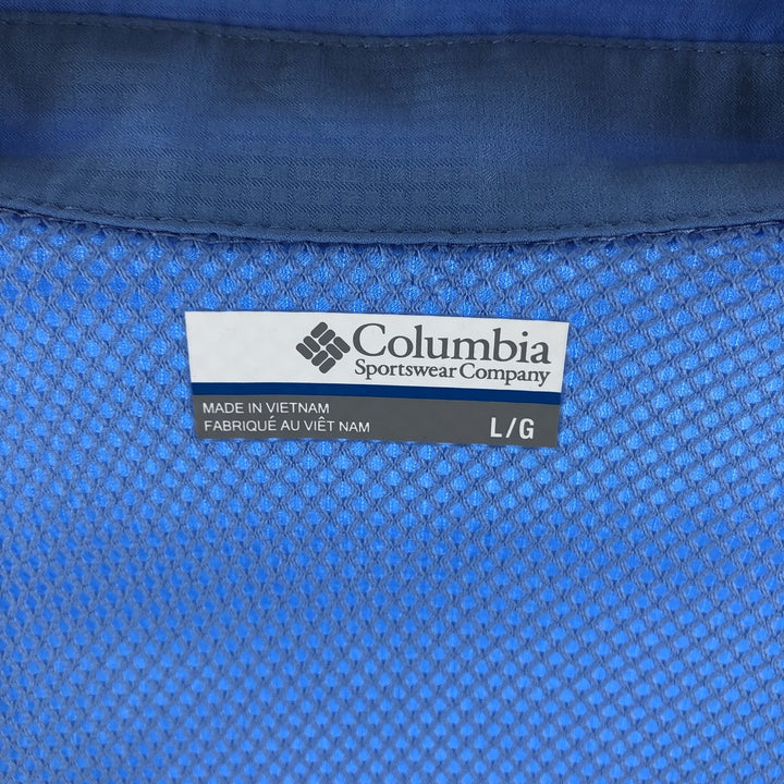 Columbia PFG Omni-Shade Long Sleeve Fishing Shirt, Women's, Size L polyester Blue type light blue Vintage Second Hand