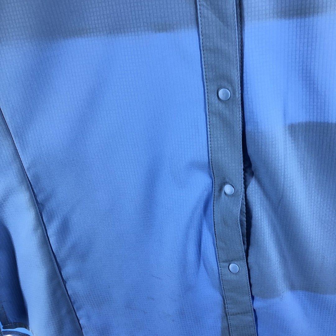 Columbia PFG Omni-Shade Long Sleeve Fishing Shirt, Women's, Size L polyester Blue type light blue Vintage Second Hand