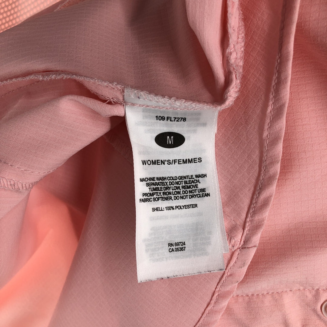 Columbia PFG Omni-Shade Long Sleeve Fishing Shirt, Women's, Size M polyester pink type Vintage Second Hand