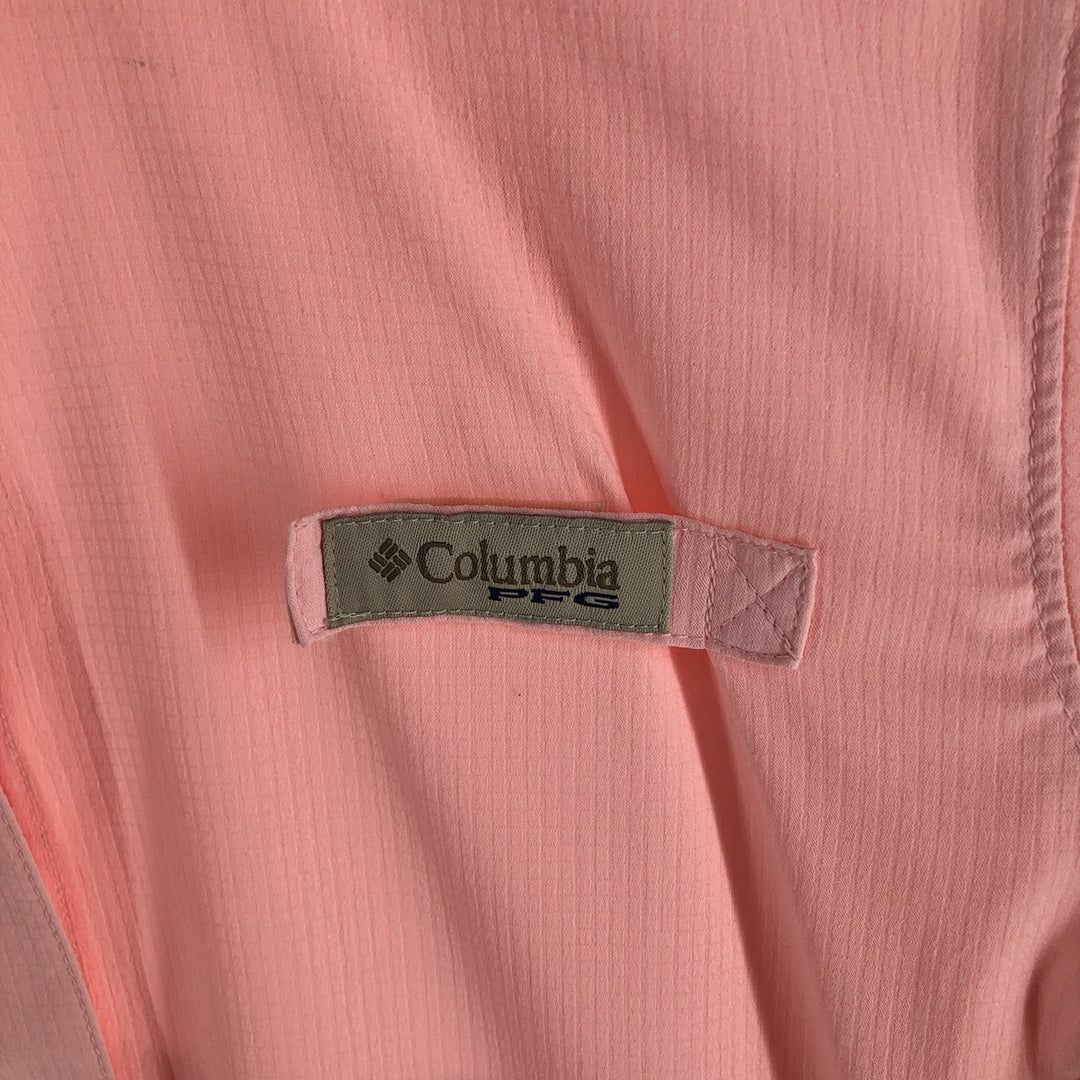 Columbia PFG Omni-Shade Long Sleeve Fishing Shirt, Women's, Size M polyester pink type Vintage Second Hand