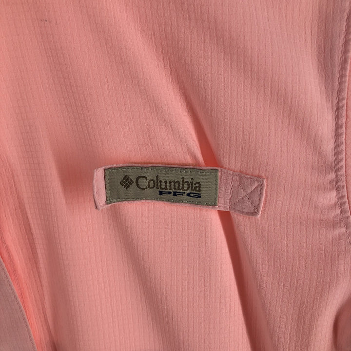 Columbia PFG Omni-Shade Long Sleeve Fishing Shirt, Women's, Size M polyester pink type Vintage Second Hand