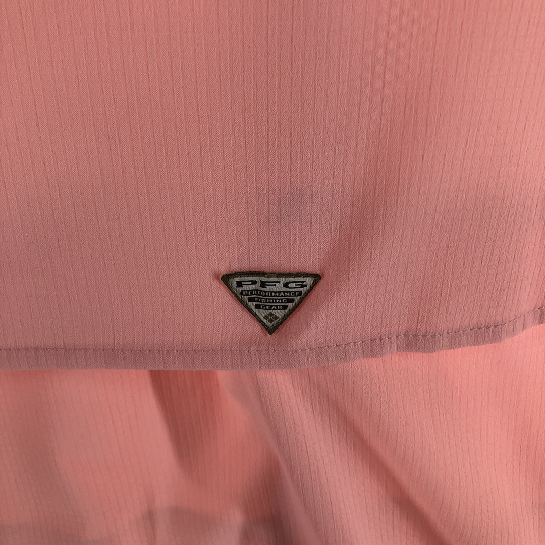 Columbia PFG Omni-Shade Long Sleeve Fishing Shirt, Women's, Size M polyester pink type Vintage Second Hand