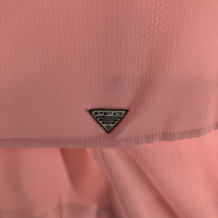 Columbia PFG Omni-Shade Long Sleeve Fishing Shirt, Women's, Size M polyester pink type Vintage Second Hand