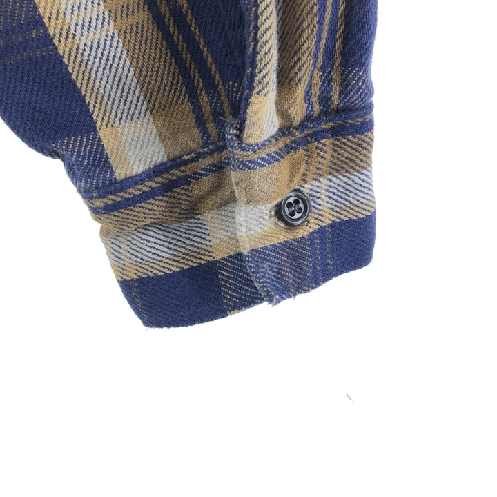 70s~80'S Five Brother Long Sleeve Heavy Flannel Check Shirt Made in USA Men's XL Vintage /eaa524055