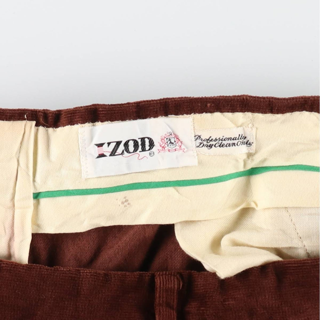 IZOD Men's Corduroy Pants, Size W32 unclear red type reddish brown Vintage Second Hand