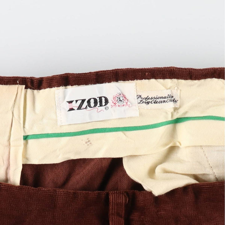 IZOD Men's Corduroy Pants, Size W32 unclear red type reddish brown Vintage Second Hand