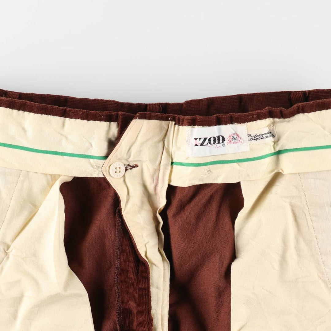 IZOD Men's Corduroy Pants, Size W32 unclear red type reddish brown Vintage Second Hand