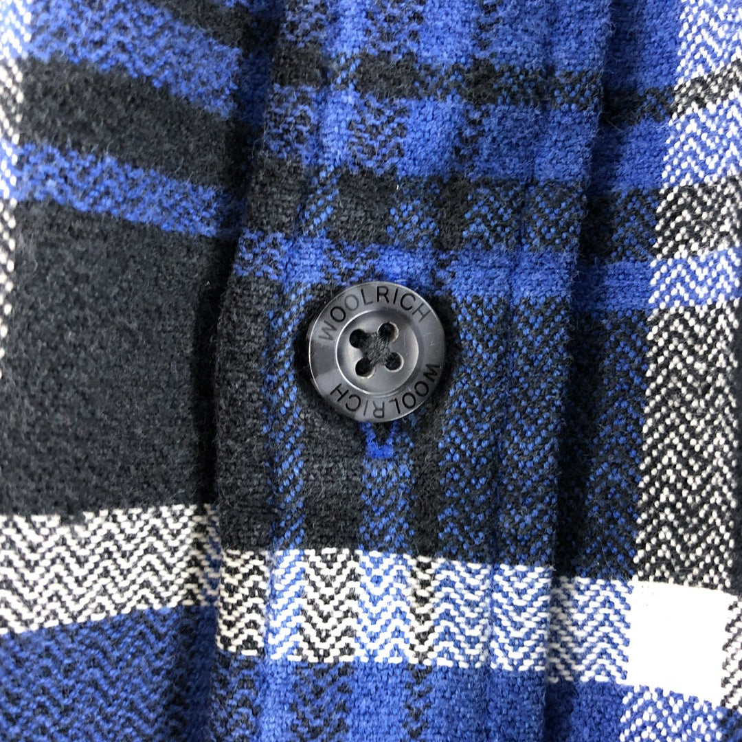 00'S WOOLRICH Long Sleeve Flannel Check Shirt Men's XL Size /eaa524200