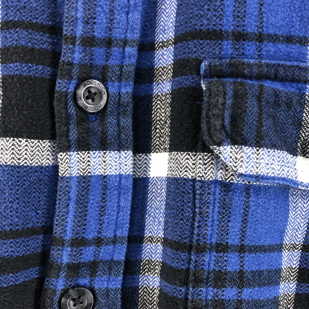 00'S WOOLRICH Long Sleeve Flannel Check Shirt Men's XL Size /eaa524200