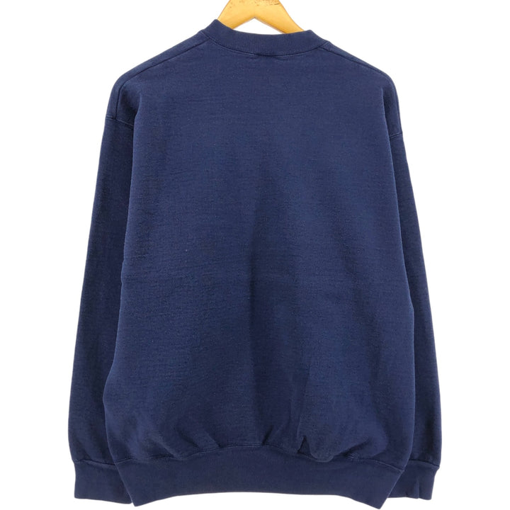 90'S Fruit of the Loom Ford Advertising Sweatshirt, Made in USA, Men's Size L, Vintage cotton navy blue type Vintage Second Hand