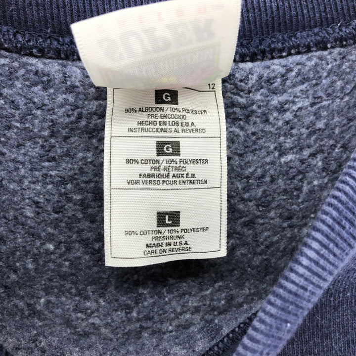 90'S Fruit of the Loom Ford Advertising Sweatshirt, Made in USA, Men's Size L, Vintage cotton navy blue type Vintage Second Hand