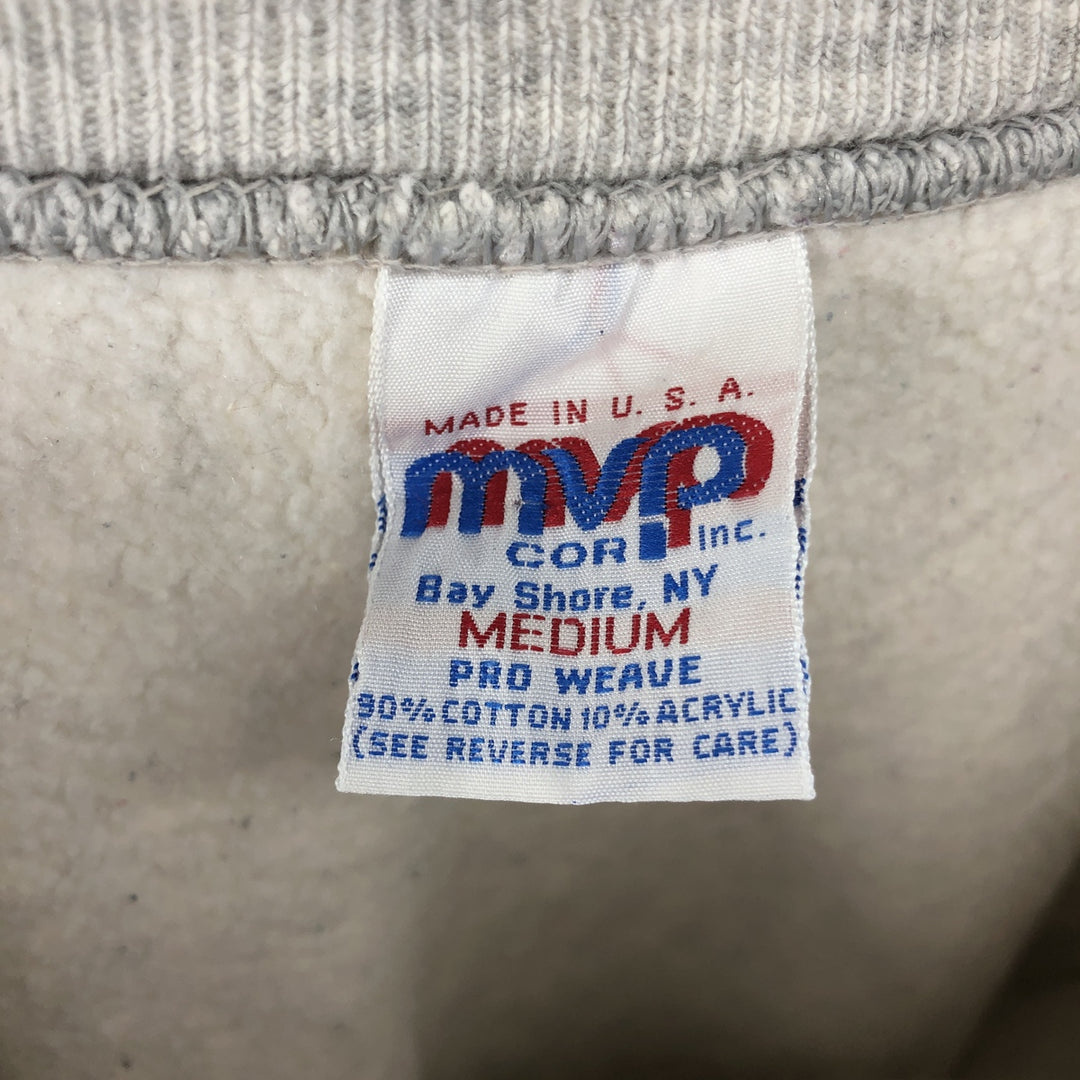 Vintage 90'S MVP college sweatshirt, made in the USA, size M, men's cotton gray type Vintage Second Hand