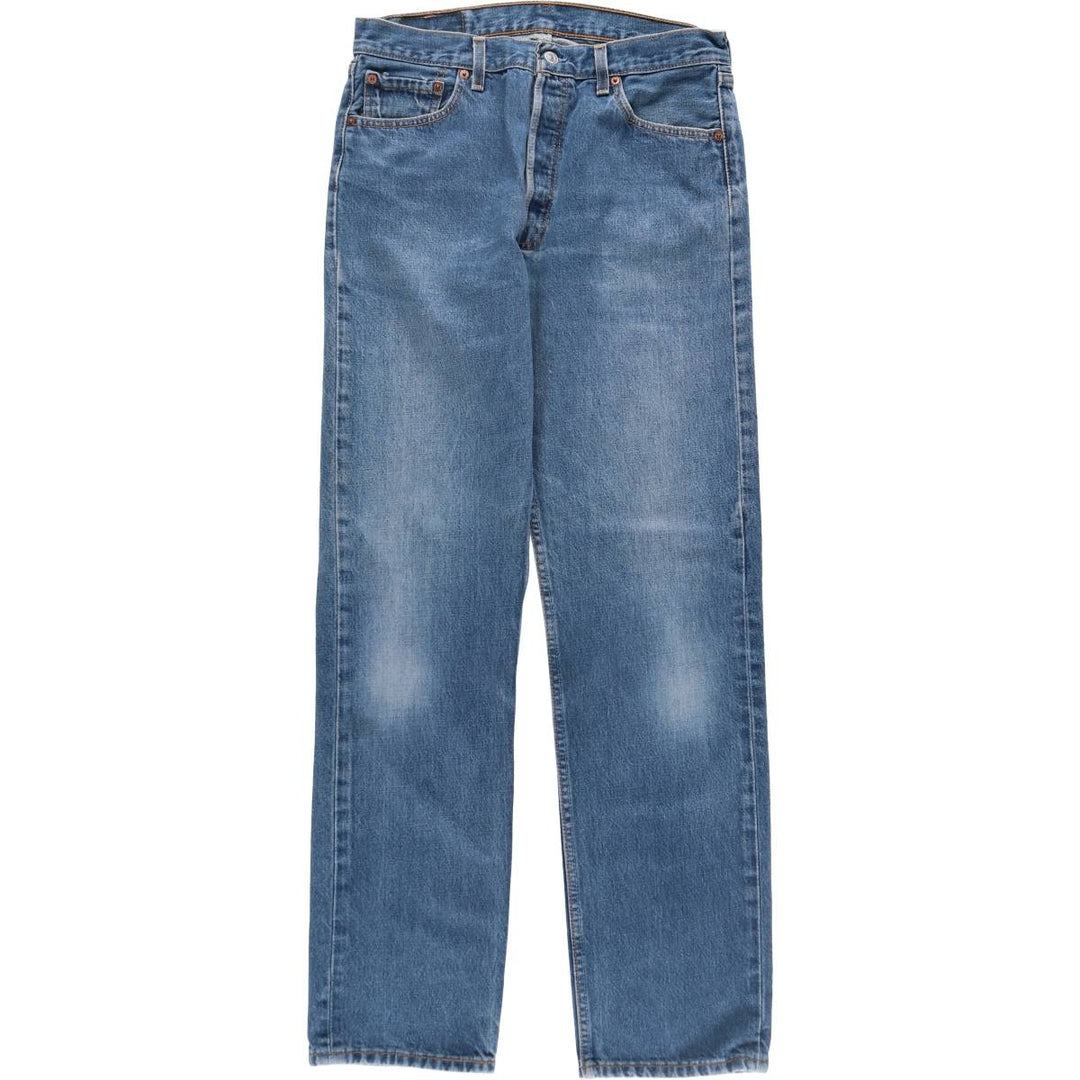 2000'S Levi's 501-0169 Straight Denim Pants, Made in USA, Men's Size 34 (approx.) cotton blue type Vintage Second Hand
