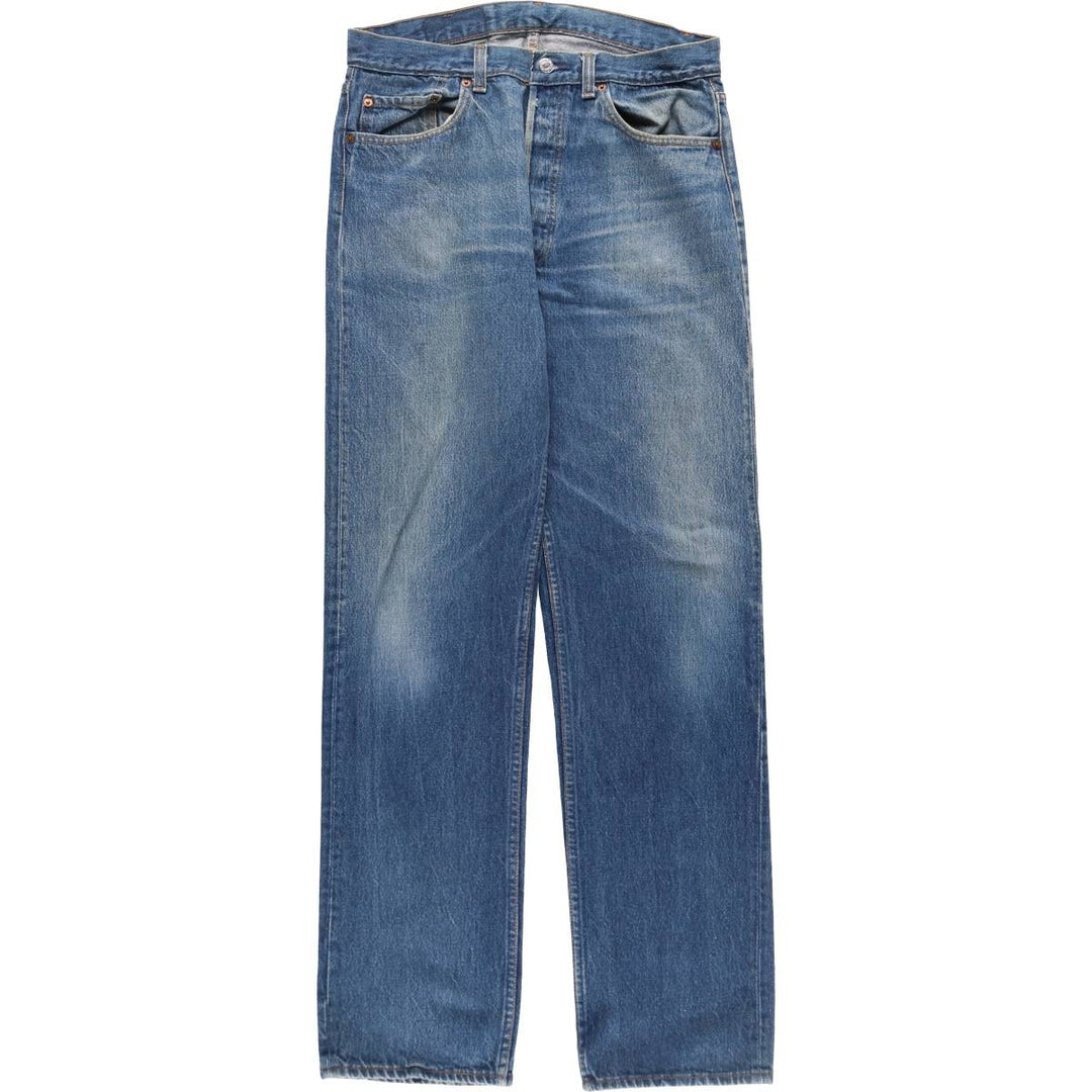 90'S Levi's 501-0115 Straight Denim Pants Made in USA Men's W34 Vintage cotton blue type Vintage Second Hand