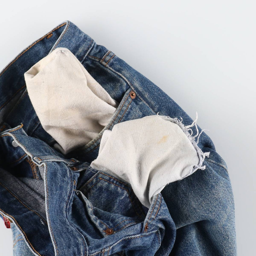 90'S Levi's 501-0115 Straight Denim Pants Made in USA Men's W34 Vintage cotton blue type Vintage Second Hand