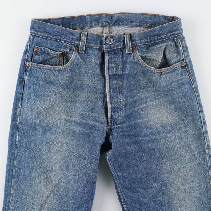 90'S Levi's 501-0115 Straight Denim Pants Made in USA Men's W34 Vintage cotton blue type Vintage Second Hand