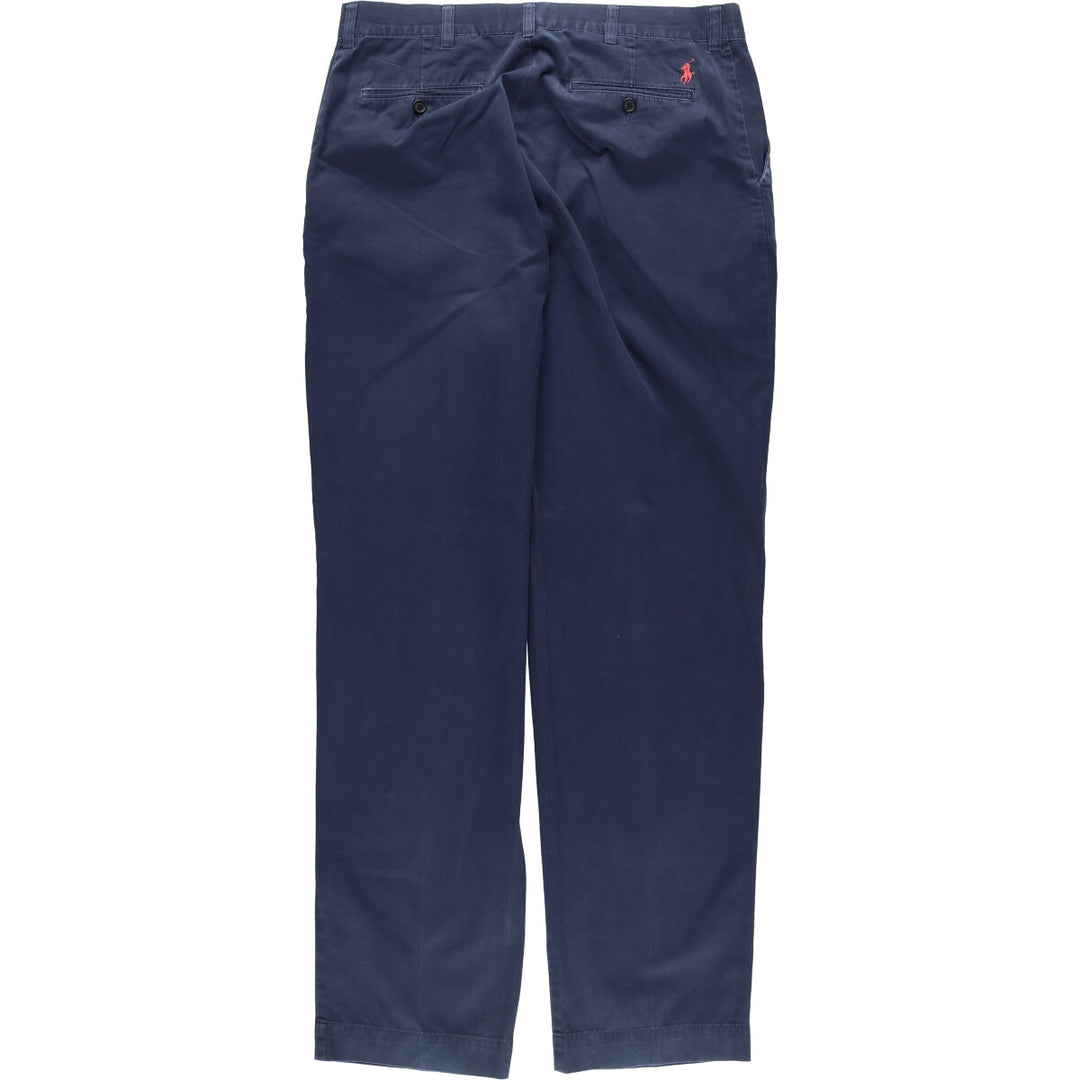 Ralph Lauren POLO by Ralph Lauren PROSPECT PANT Chino pants for men, equivalent to w35 cotton navy blue type Vintage Second Hand