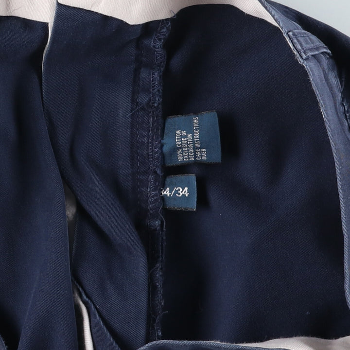 Ralph Lauren POLO by Ralph Lauren PROSPECT PANT Chino pants for men, equivalent to w35 cotton navy blue type Vintage Second Hand