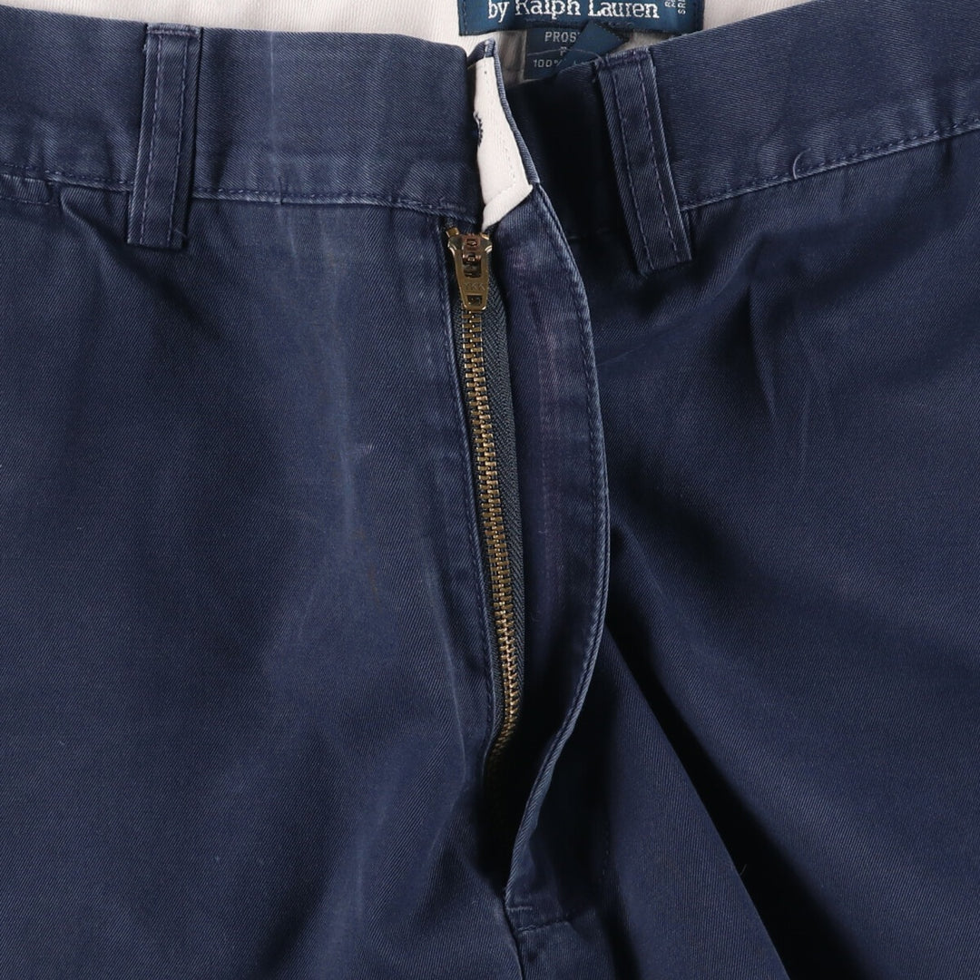 Ralph Lauren POLO by Ralph Lauren PROSPECT PANT Chino pants for men, equivalent to w35 cotton navy blue type Vintage Second Hand