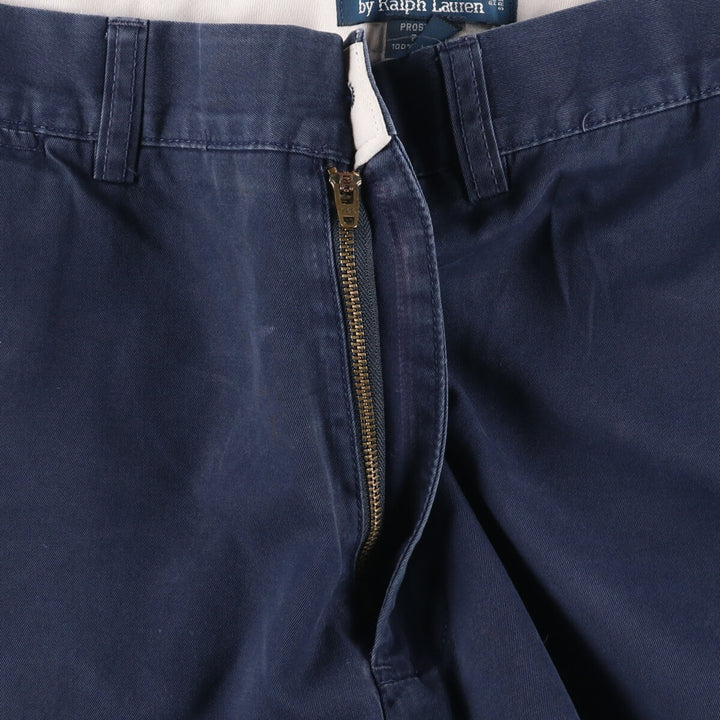 Ralph Lauren POLO by Ralph Lauren PROSPECT PANT Chino pants for men, equivalent to w35 cotton navy blue type Vintage Second Hand