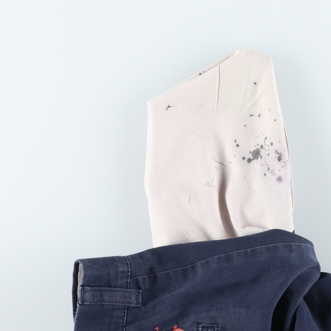 Ralph Lauren POLO by Ralph Lauren PROSPECT PANT Chino pants for men, equivalent to w35 cotton navy blue type Vintage Second Hand
