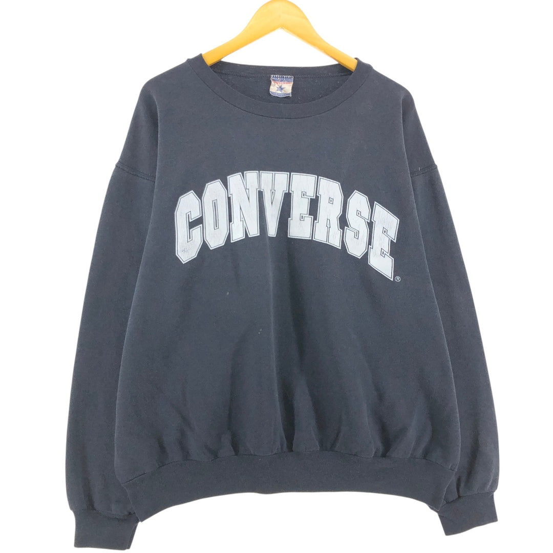 Vintage 90'S Converse print sweatshirt, men's size XXL unclear black type Vintage Second Hand