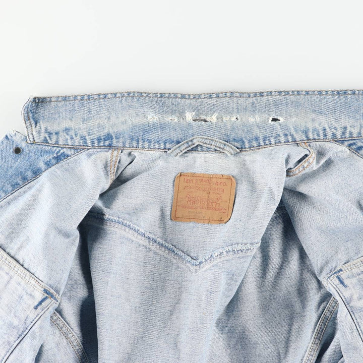 90s-00'S Levi's 75525-4891 Denim Jacket, Made in Canada, Men's Size M (approx.), Vintage. unclear blue type Vintage Second Hand