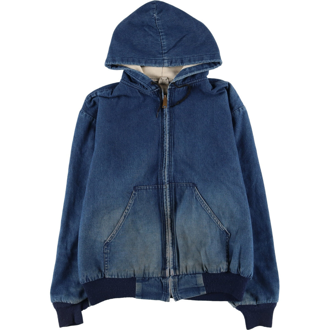 60s~ Vintage denim hoodie made in USA, men's XL size /eaa524500