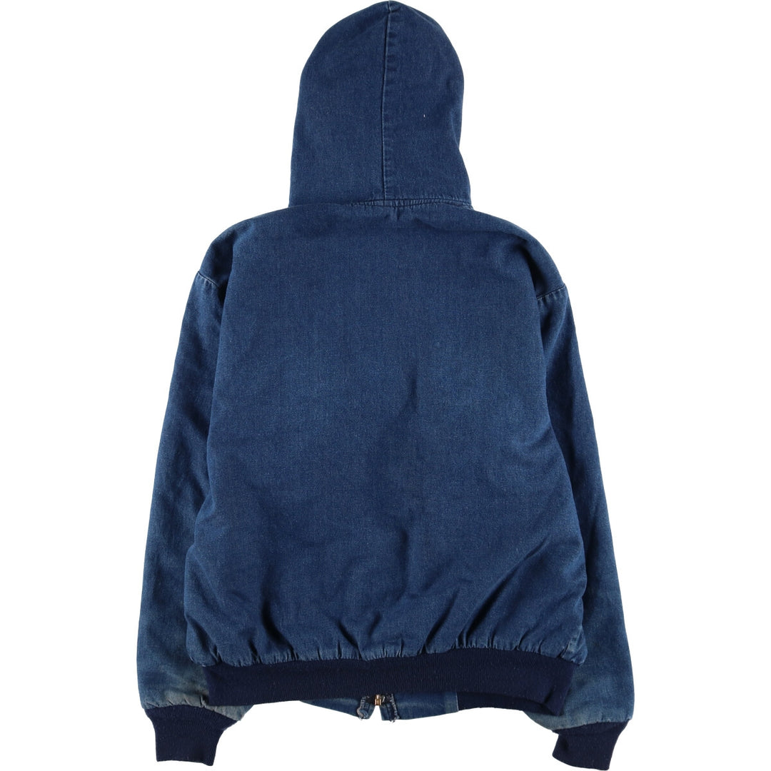 60s~ Vintage denim hoodie made in USA, men's XL size /eaa524500