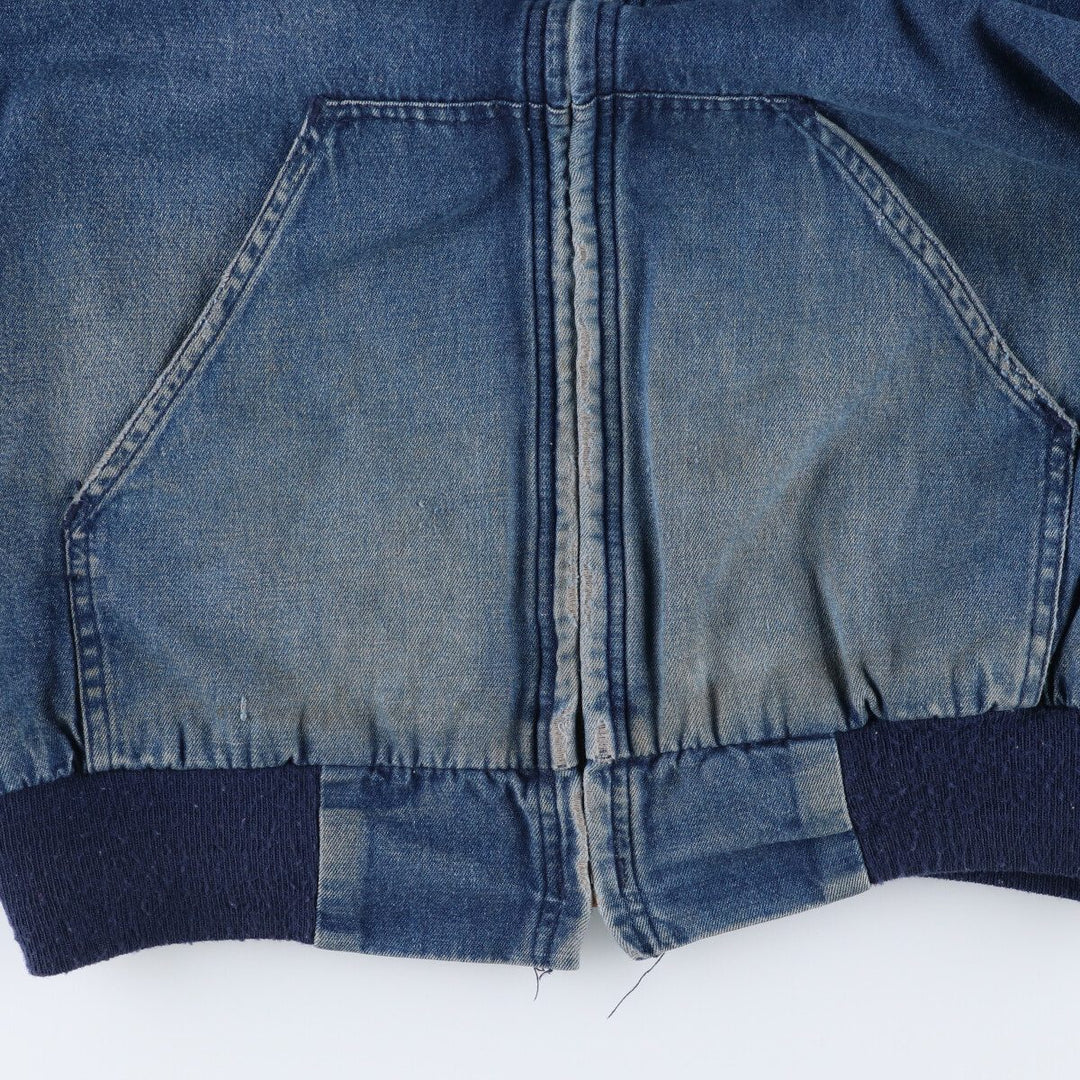 60s~ Vintage denim hoodie made in USA, men's XL size /eaa524500