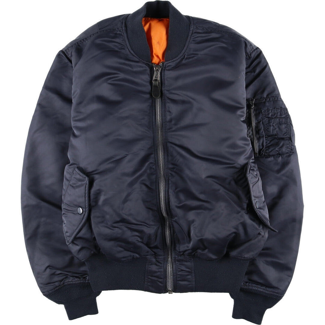 90'S civilian Alpha MA-1 type military flight jacket, men's size L, vintage /eaa524502