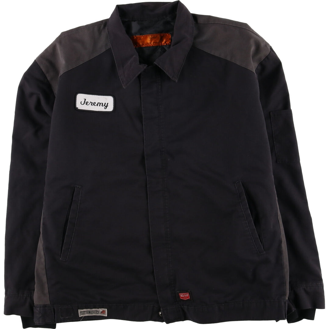 Red Kap Padded Work Jacket, Men's XL polyester black type Vintage Second Hand
