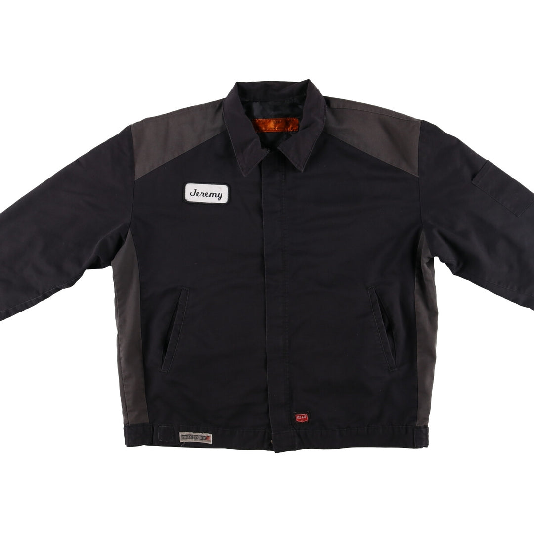 Red Kap Padded Work Jacket, Men's XL polyester black type Vintage Second Hand