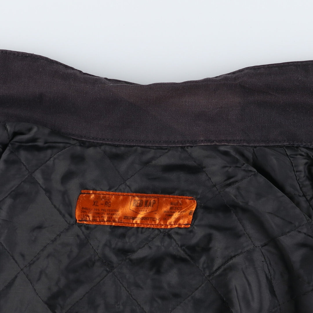 Red Kap Padded Work Jacket, Men's XL polyester black type Vintage Second Hand