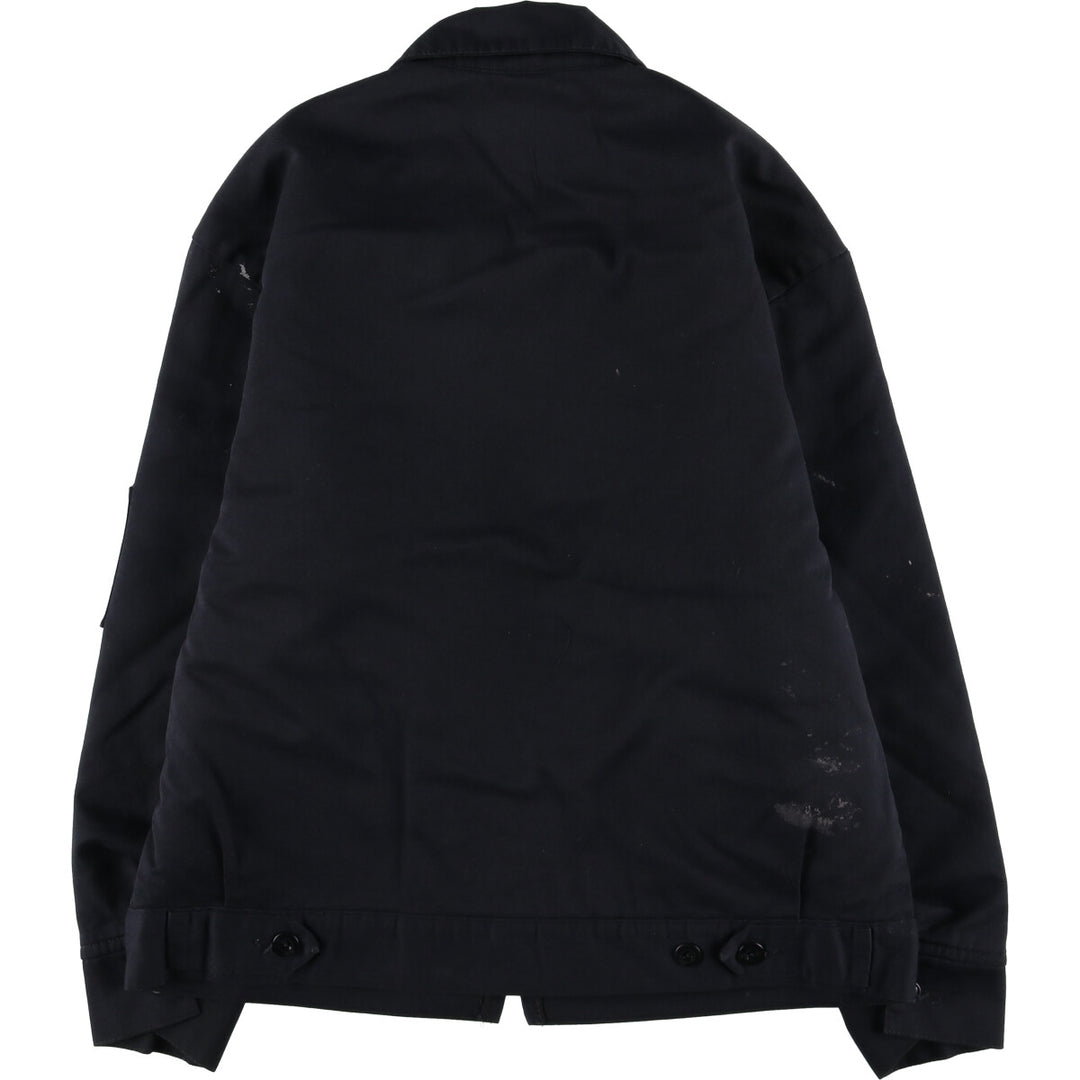 Dickies padded work jacket, men's size L polyester black type Vintage Second Hand