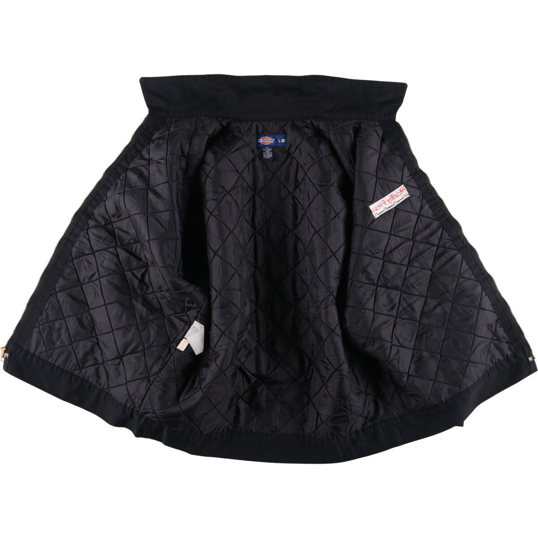 Dickies padded work jacket, men's size L polyester black type Vintage Second Hand