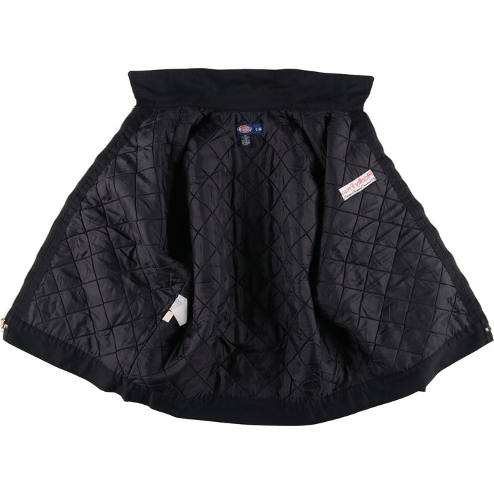 Dickies padded work jacket, men's size L polyester black type Vintage Second Hand