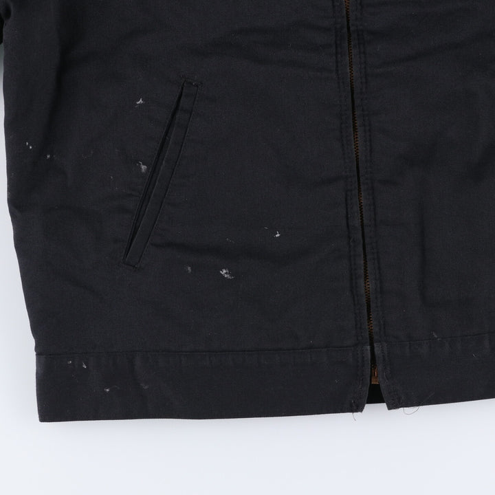 Dickies padded work jacket, men's size L polyester black type Vintage Second Hand