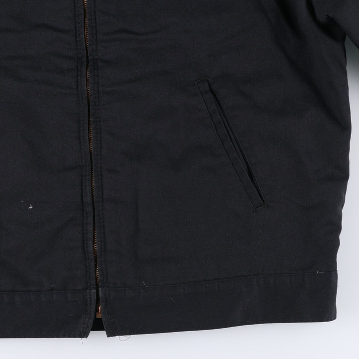Dickies padded work jacket, men's size L polyester black type Vintage Second Hand